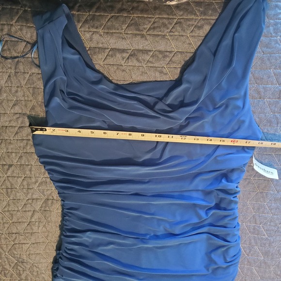 NEW Dressbarn Collection Size 14W Ruched Draped Formal Maxi Dress *TINY FLAWS* - Picture 10 of 14